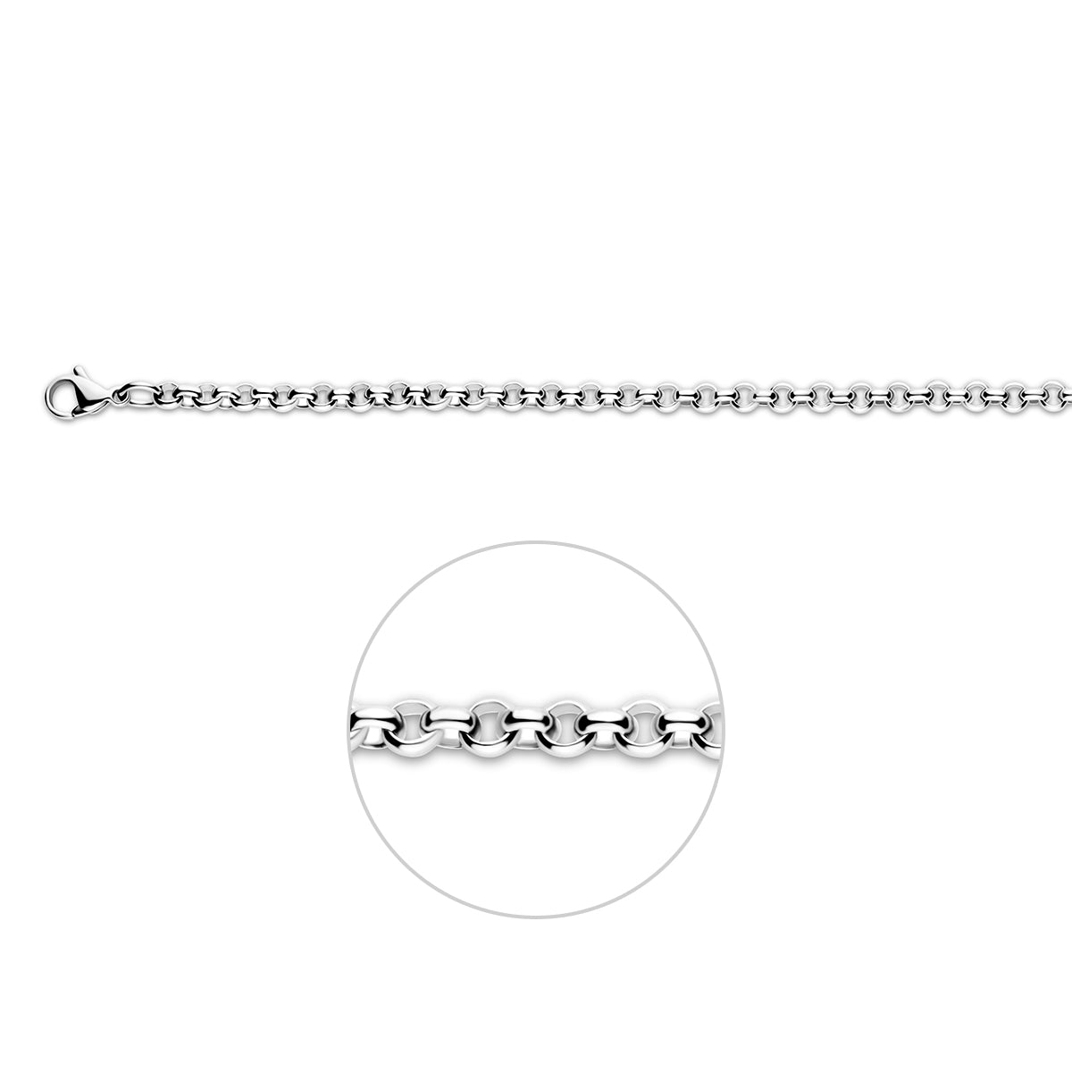 jasseron 4,0 mm edelstaal