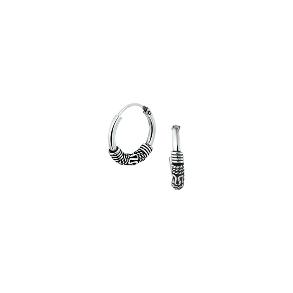 Ohrringe Oxi Bali 3,0 mm Silber oxidiert