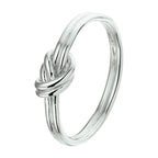 Ringknopf Silber rhodiniert