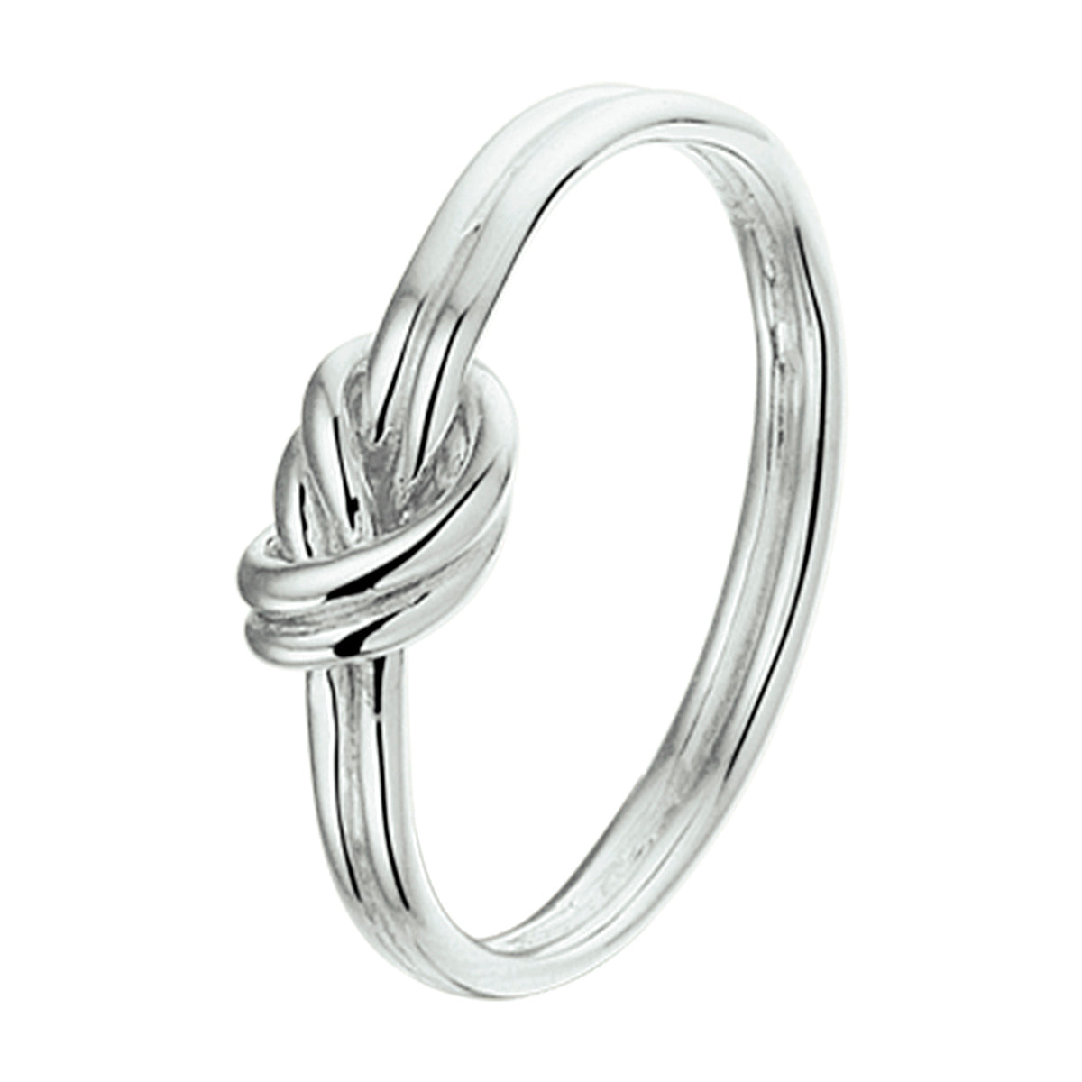 Ringknopf Silber rhodiniert