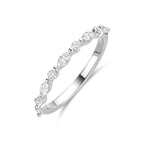 ring zirkonia zilver gerhodineerd