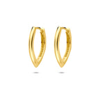 klapoorringen 18,5 mm 14K geelgoud