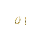 Ohrringe runde Röhre 2,5 mm Silgold (gelb mit Silberkern)