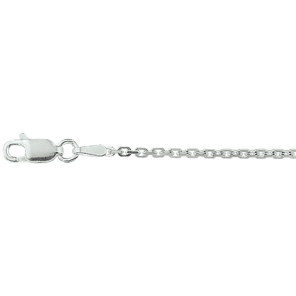 Anker diamantiert 1,6 mm Sterling Silber