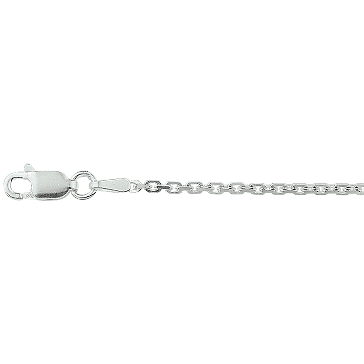 Anker diamantiert 1,6 mm Sterling Silber