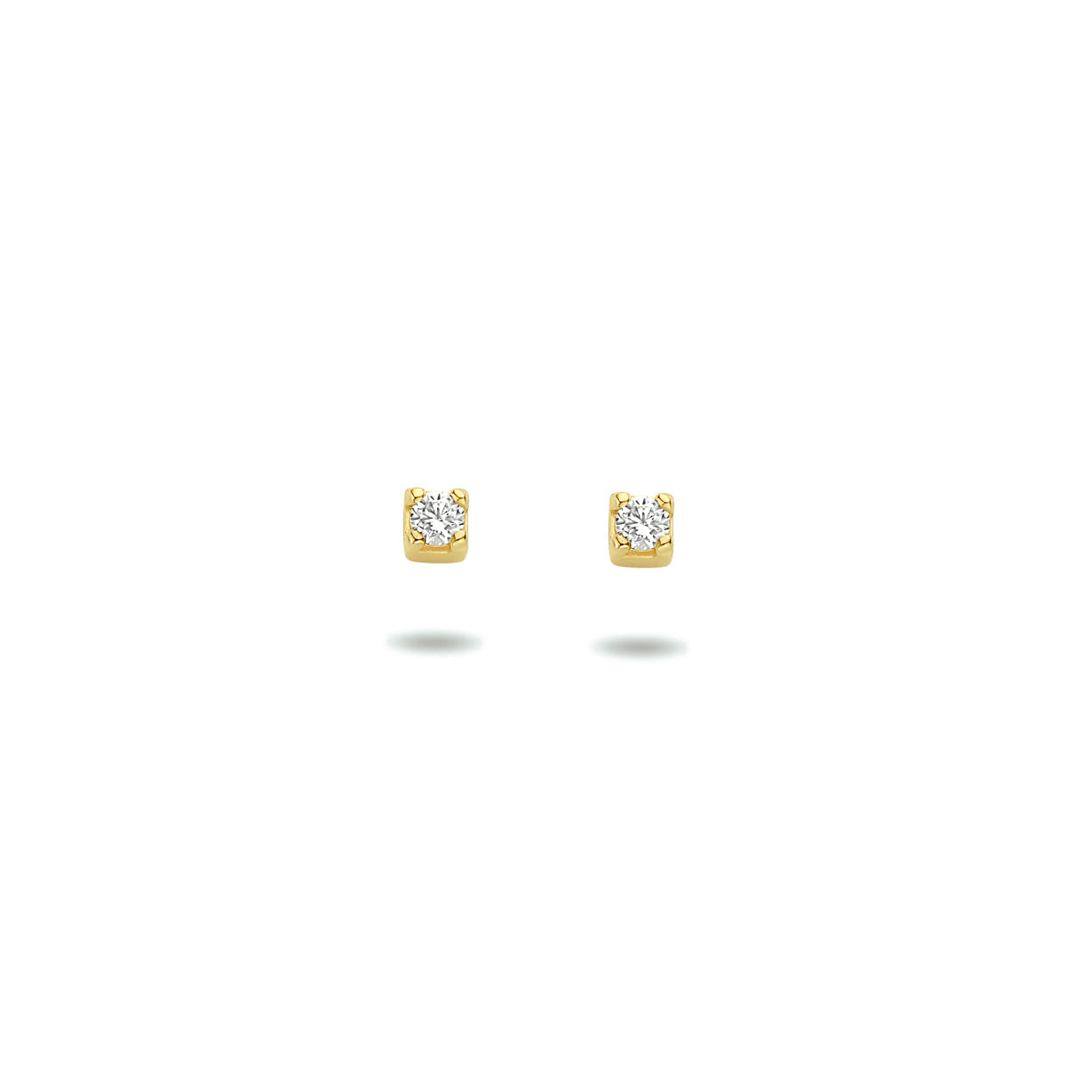 Ohrstecker Zirkonia 14K Gelbgold