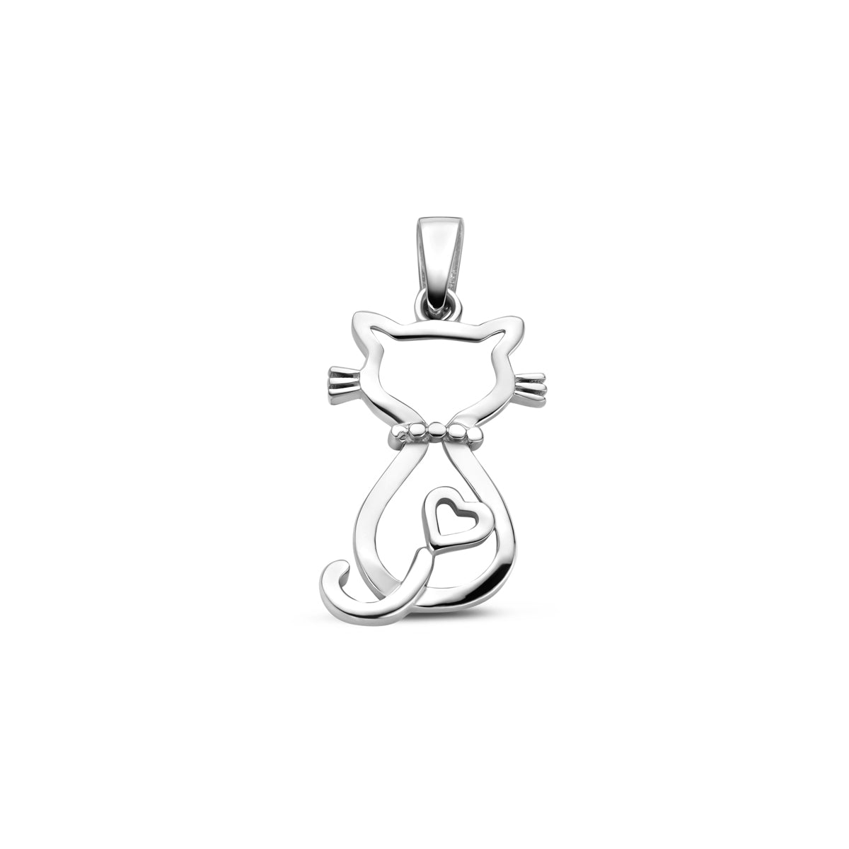hanger kat 16,5 mm zilver gerhodineerd