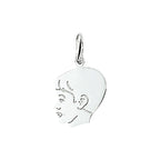 Anhänger Junge 13 mm Silber weiß