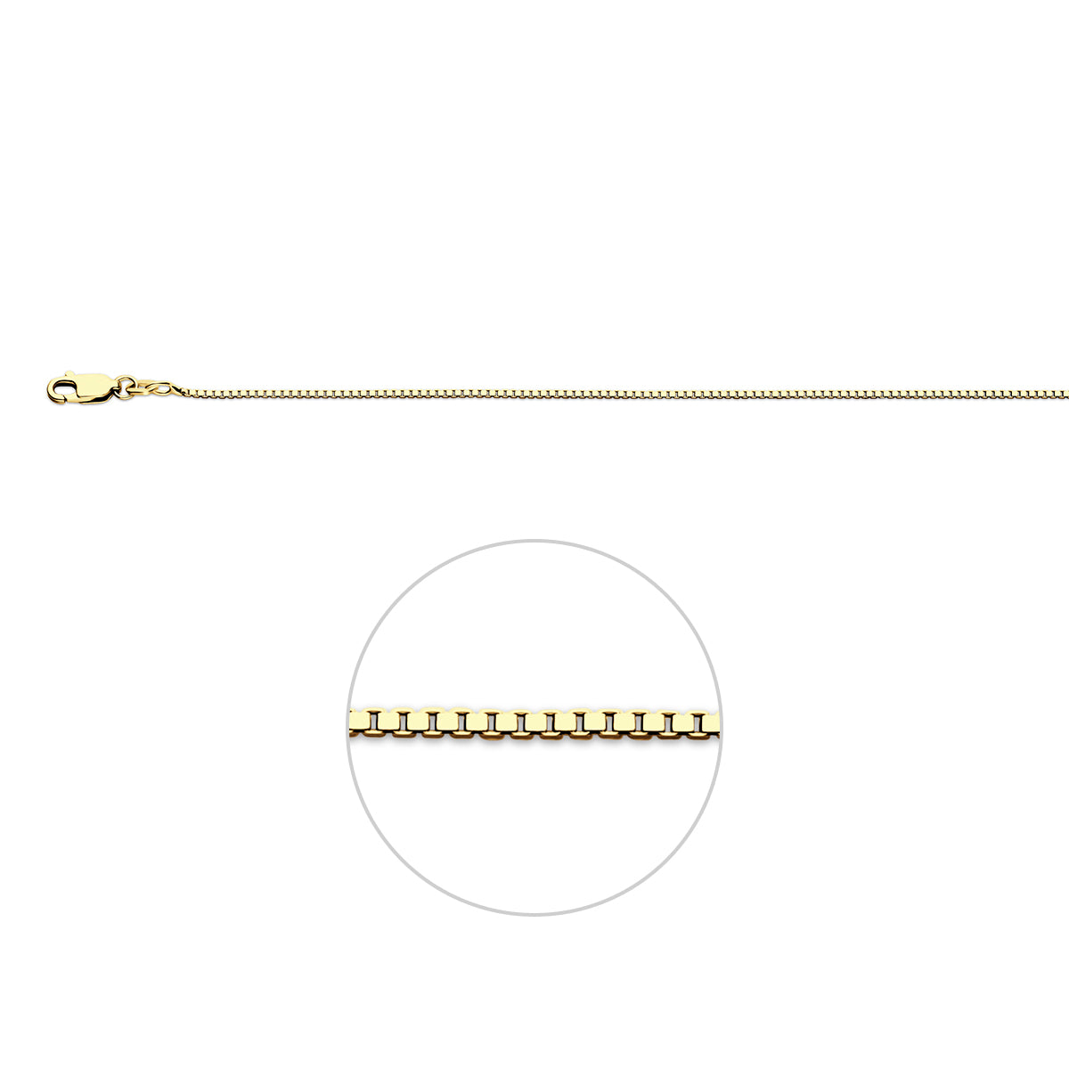 venetiaans 1,1 mm 3 micron zilver verguld (geel)