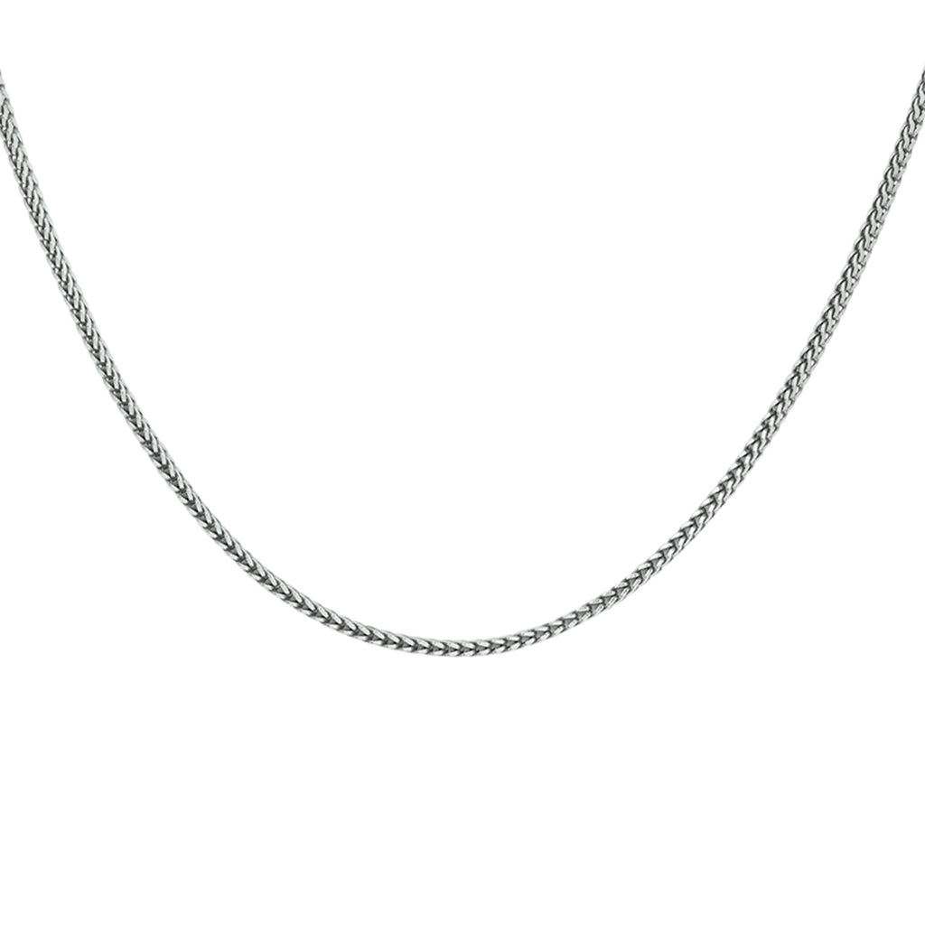 Halskette Oxi Fuchsschwanz 1,6 mm Silber oxidiert