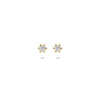 Ohrstecker Lab grown Diamant 0.20ct (2x 0.10ct) G VS 3,5 mm 14K Gelbgold