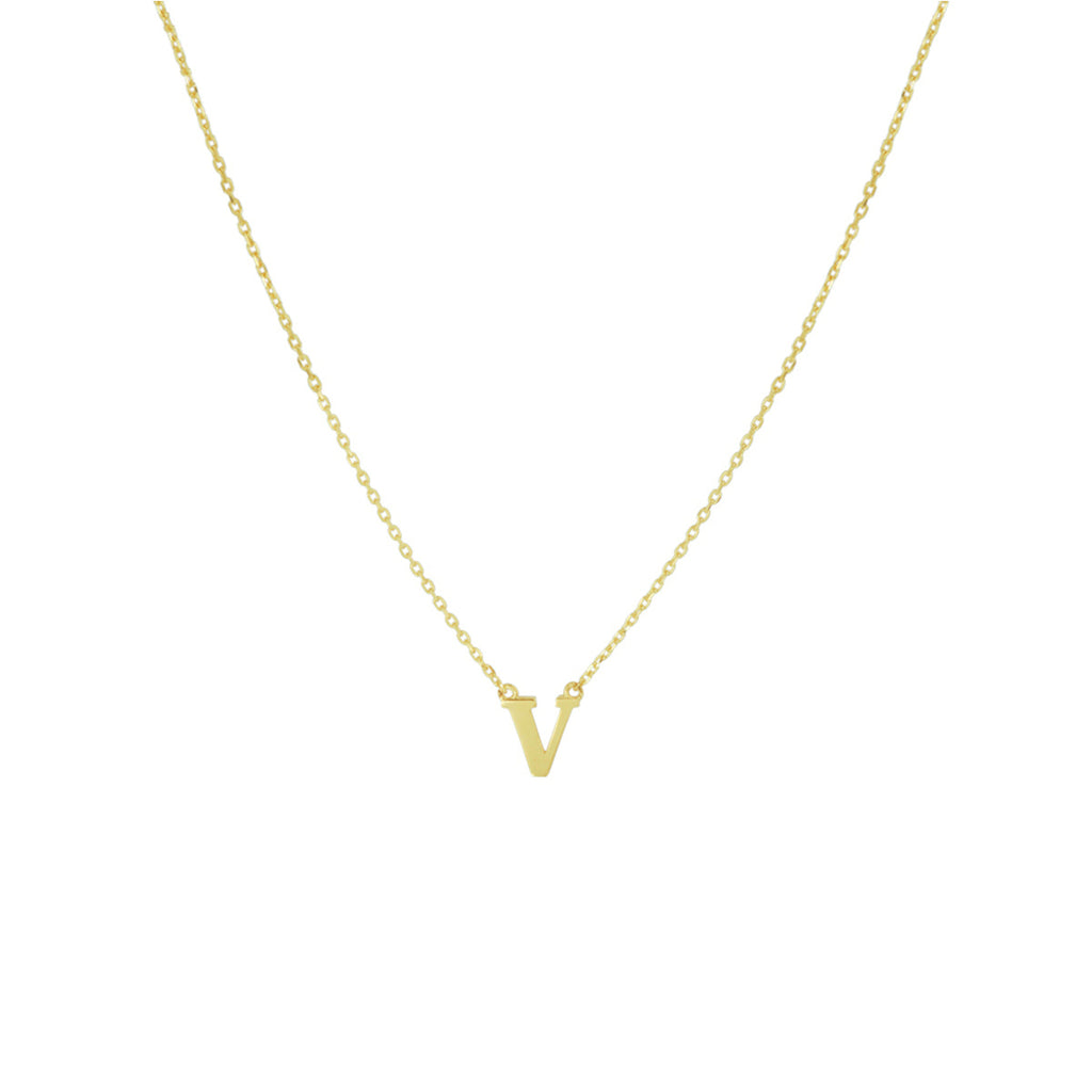 collier letter 40 - 42 - 44 cm 14K geelgoud