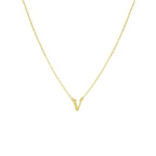 collier letter 40 - 42 - 44 cm 14K geelgoud