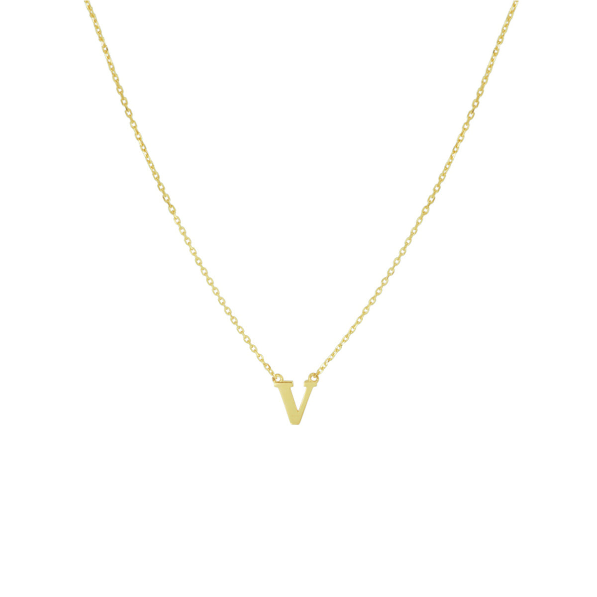 collier letter 40 - 42 - 44 cm 14K geelgoud