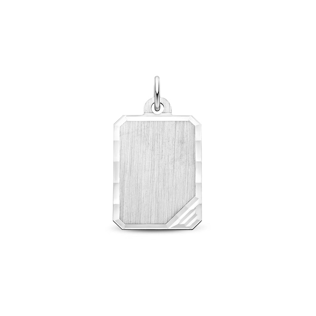 graveerhanger gediamanteerd zilver wit