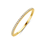 ring diamant 0.11ct h si 14K geelgoud