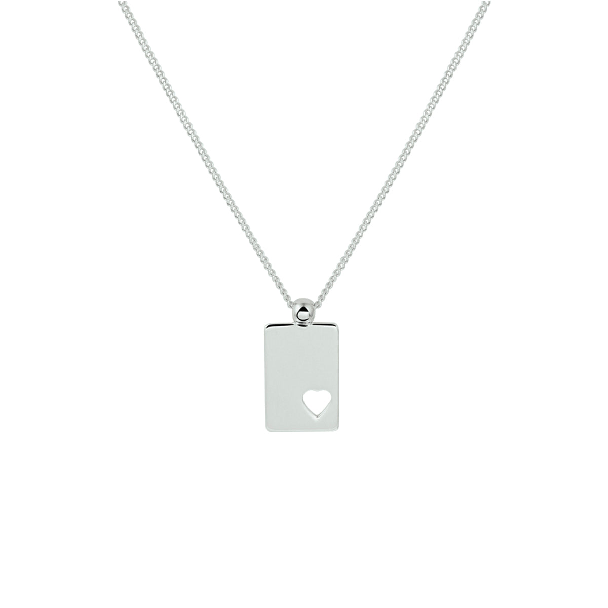Gravurkette 40 + 5 cm Silber rhodiniert