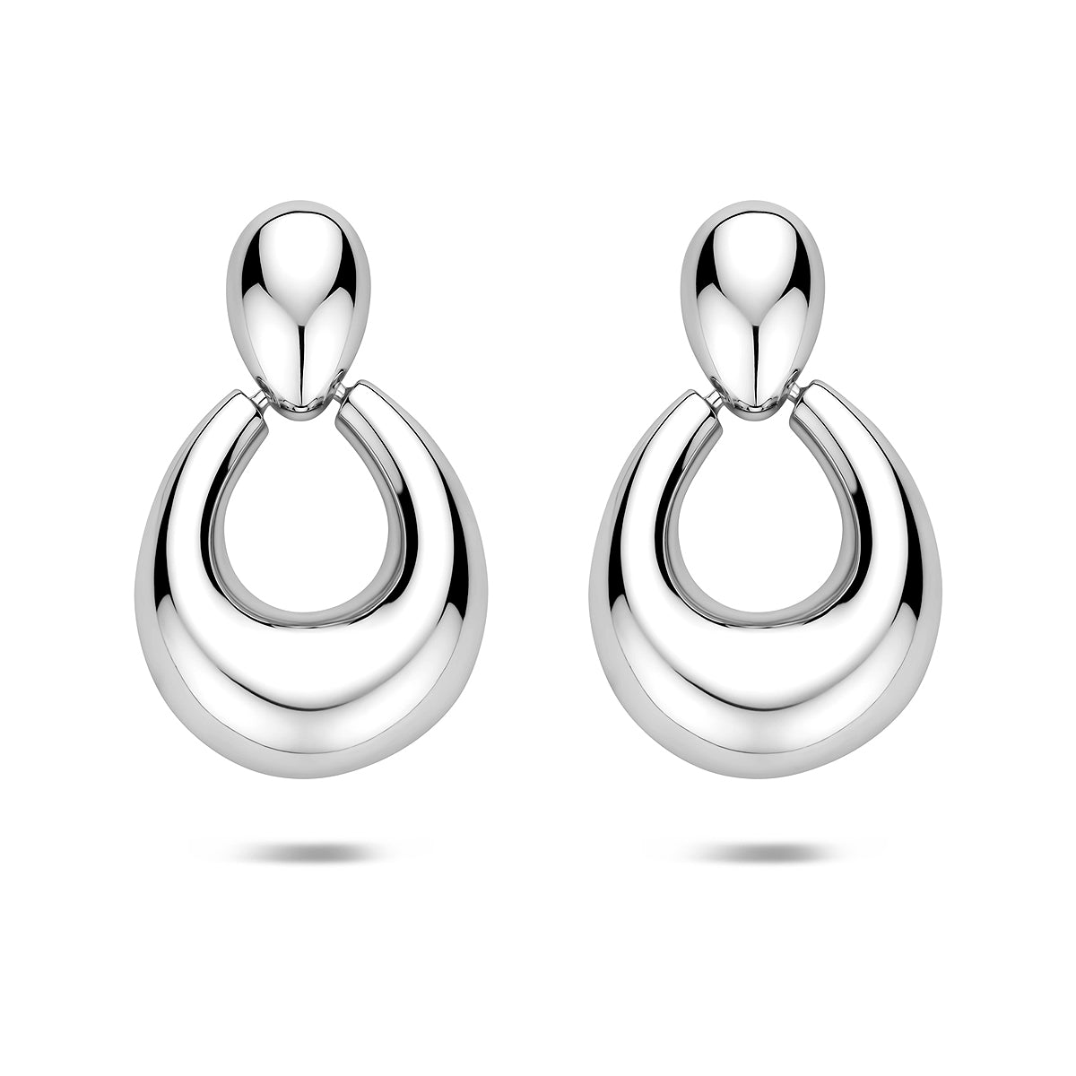 oorhangers 31 mm zilver gerhodineerd