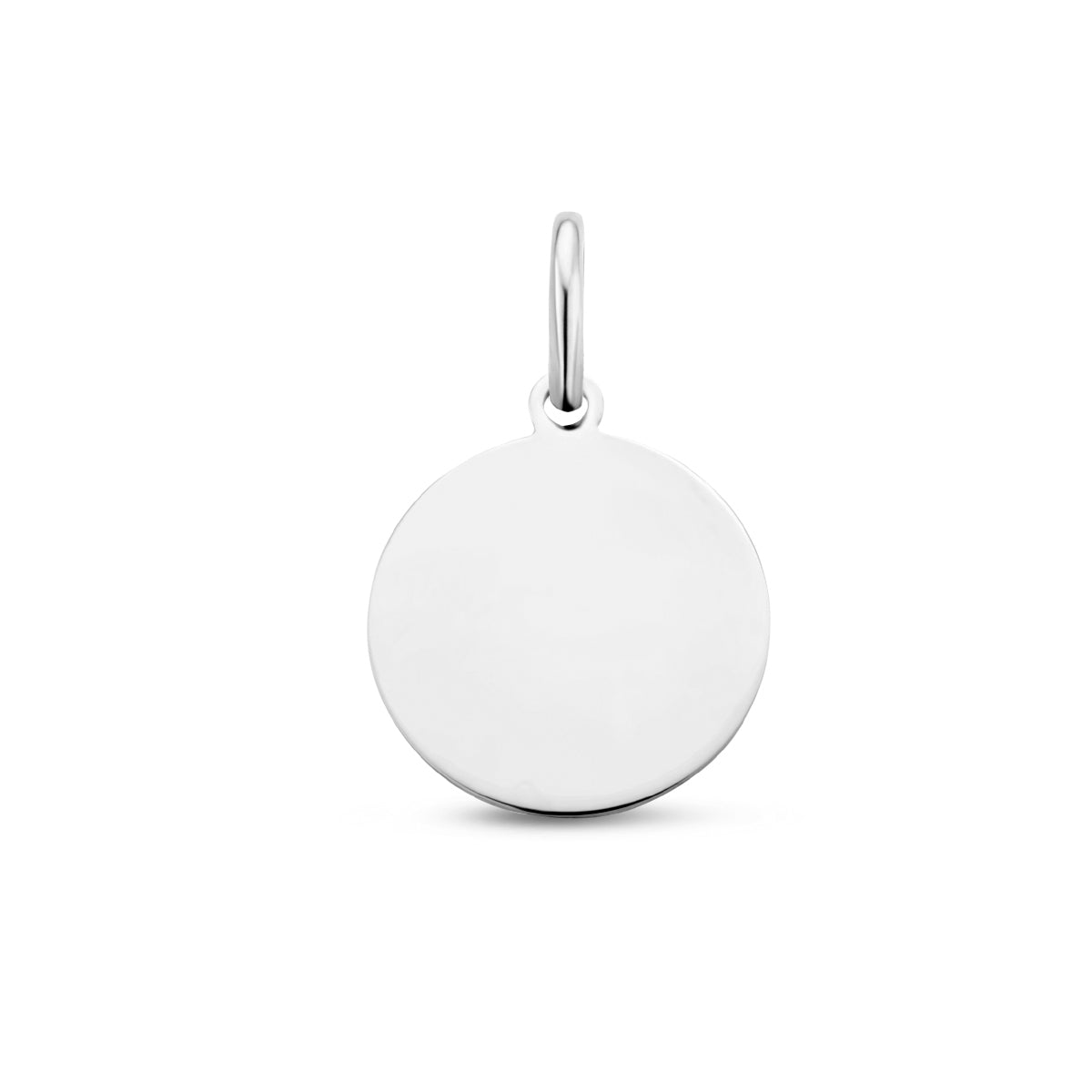 graveerhanger rond zilver gerhodineerd