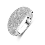 ring zirkonia zilver gerhodineerd