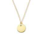 Gravurkette runder Zirkonia 42 - 45 cm 14K Gelbgold