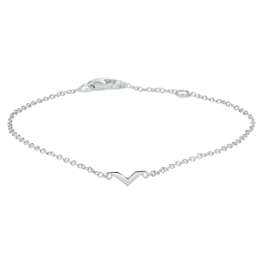 Armband v 16,5 - 18 - 19,5 cm Silber rhodiniert