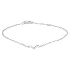 Armband v 16,5 - 18 - 19,5 cm Silber rhodiniert