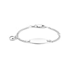 graveerarmband hartje 11 - 13 cm zilver gerhodineerd