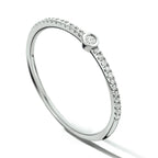 ring diamant 0.115ct h si 14K witgoud