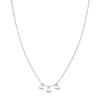 Halskette Herzen 36 + 2 cm Silber rhodiniert