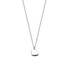 collier hartje 36 + 4 cm zilver gerhodineerd