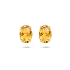 Ohrstecker Citrin 14K Gelbgold