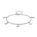 armband vlinder 17 + 3 cm zilver gerhodineerd