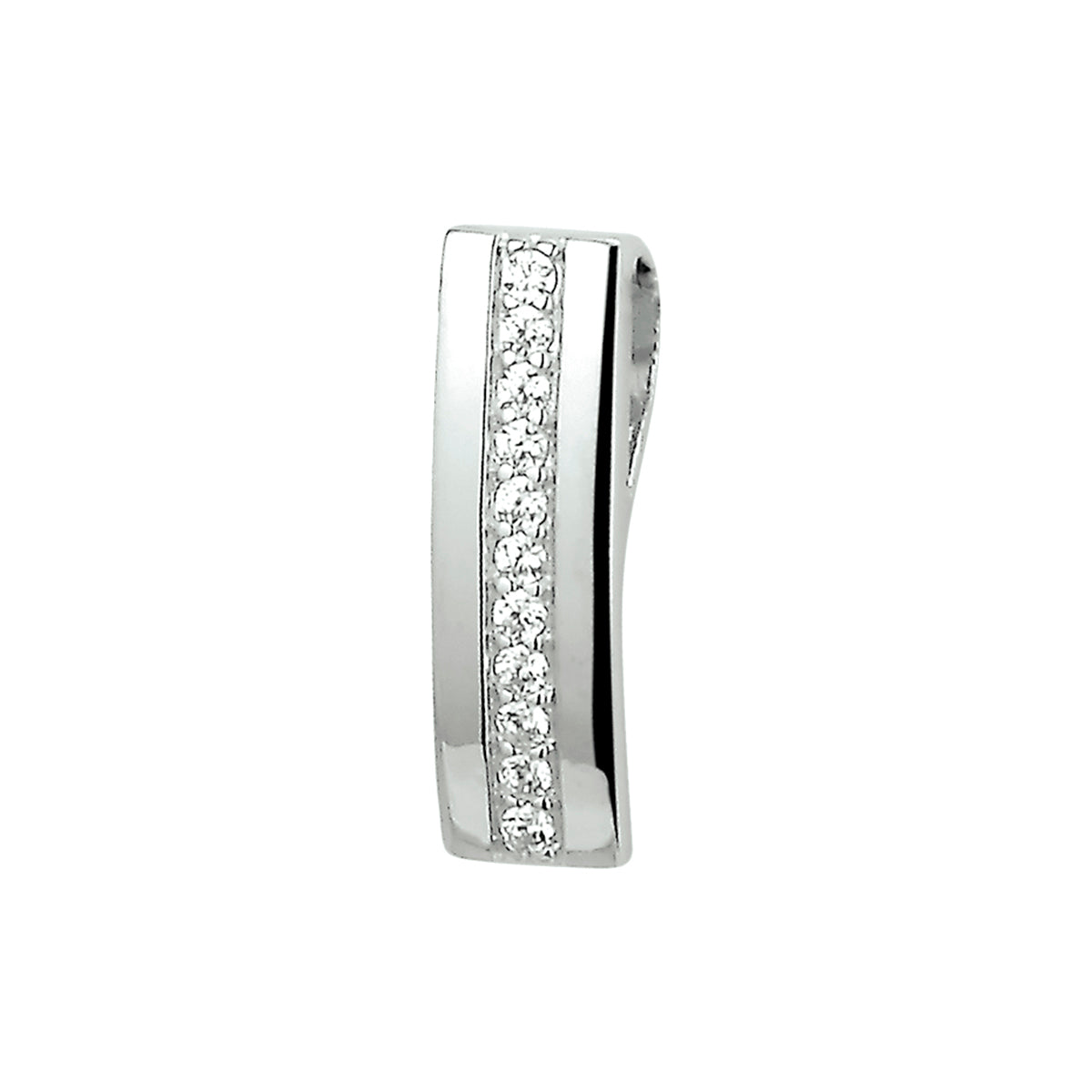 hanger zirkonia zilver gerhodineerd