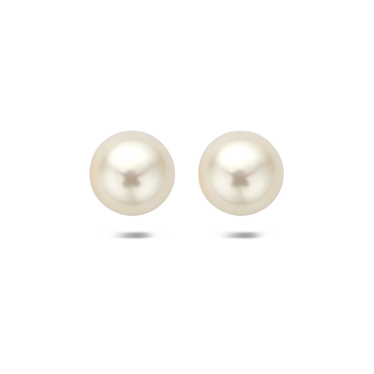 Ohrstecker Perle 9,3 mm Silber rhodiniert
