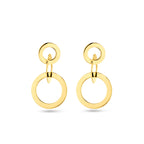 oorhangers cirkels 14K geelgoud
