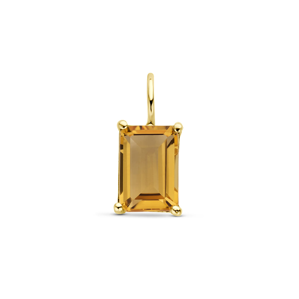 hanger citrien 14K geelgoud