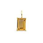hanger citrien 14K geelgoud