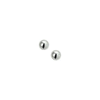 oorknoppen halfbol zilver gerhodineerd