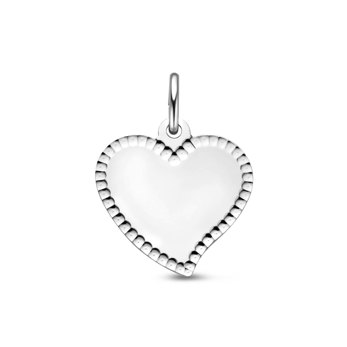 graveerhanger hartje 21 mm zilver gerhodineerd