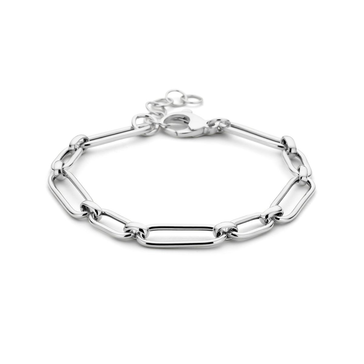 Armband 6,0 ​​mm 17 + 2 cm Silber rhodiniert