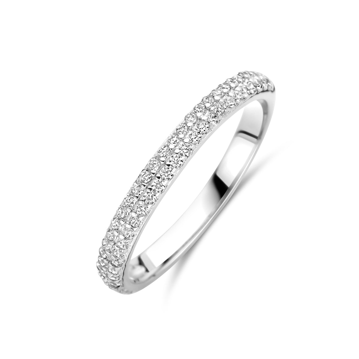 Ring Zirkonia Silber rhodiniert
