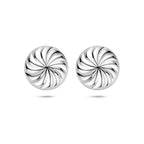 oorknoppen knoop 18 mm zilver gerhodineerd