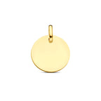 graveerhanger rondje 13,5 mm 14K geelgoud