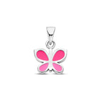 hanger vlinder zilver gerhodineerd