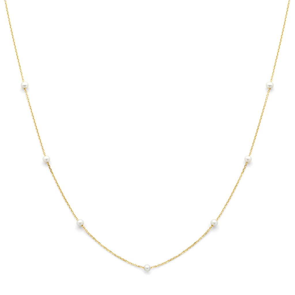 Perlenkette 42 - 45 cm 14K Gelbgold