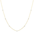 Perlenkette 42 - 45 cm 14K Gelbgold