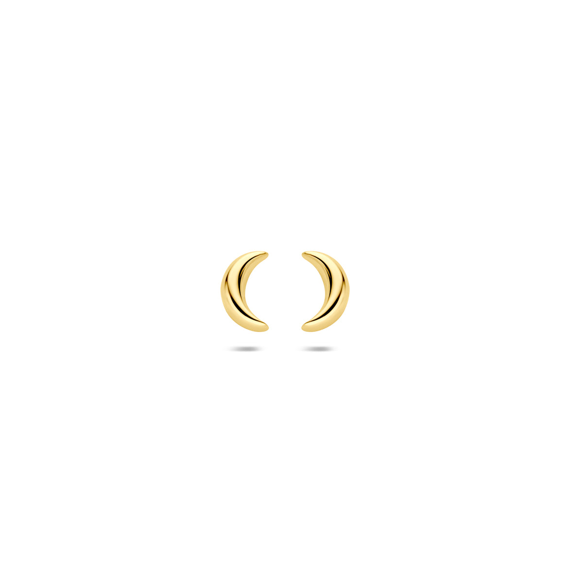 oorknoppen maan 6 mm 14K geelgoud
