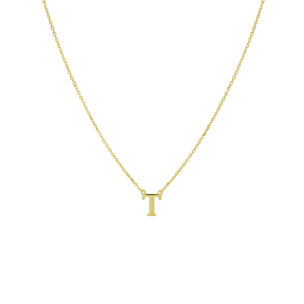 collier letter 40 - 42 - 44 cm 14K geelgoud