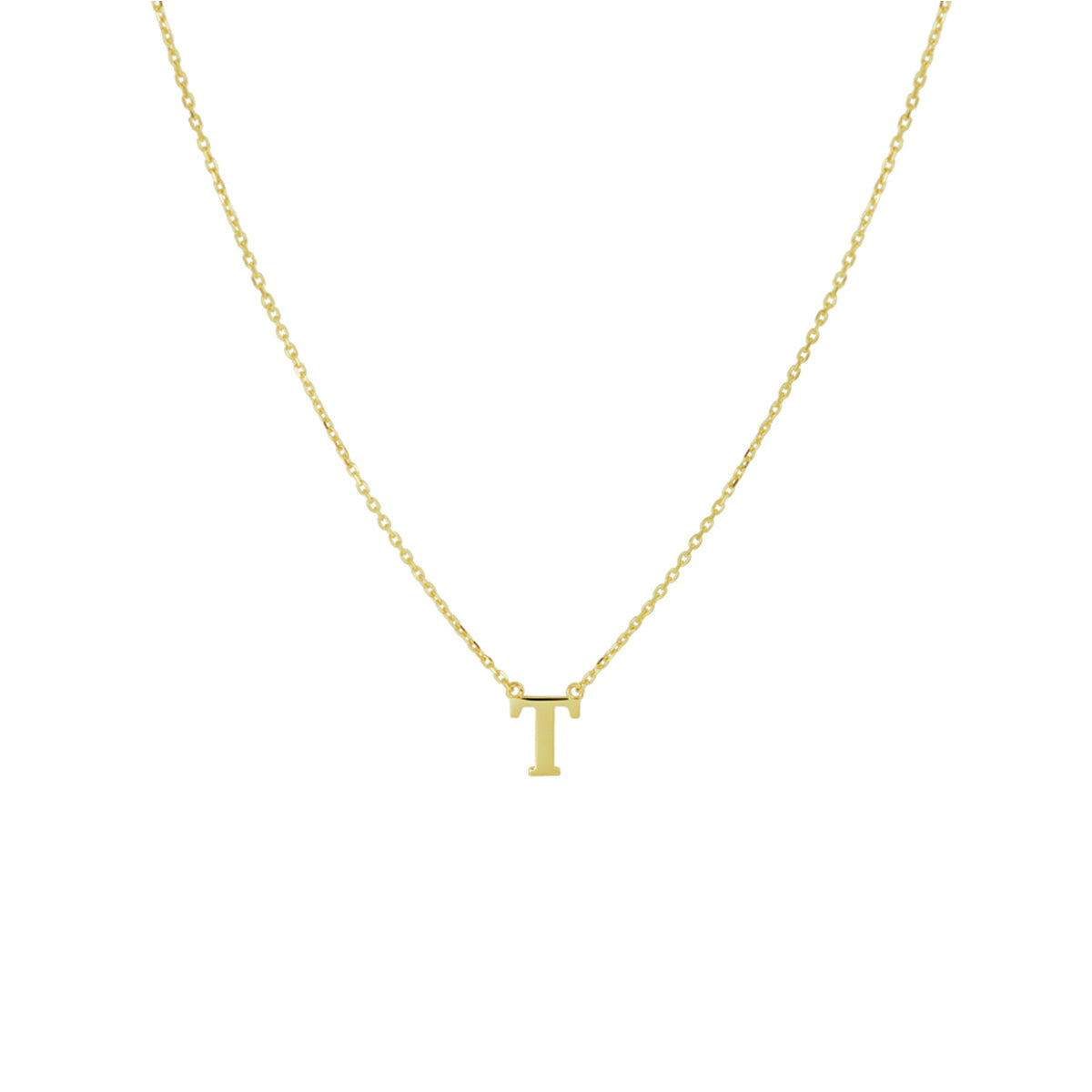 collier letter 40 - 42 - 44 cm 14K geelgoud